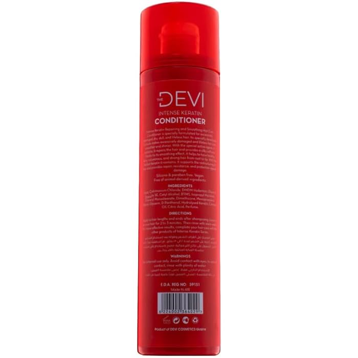 DEVI Intense Keratin Conditioner, Intense Repair and Smooth Care, Sulphate Free, 400 ml - Image 2